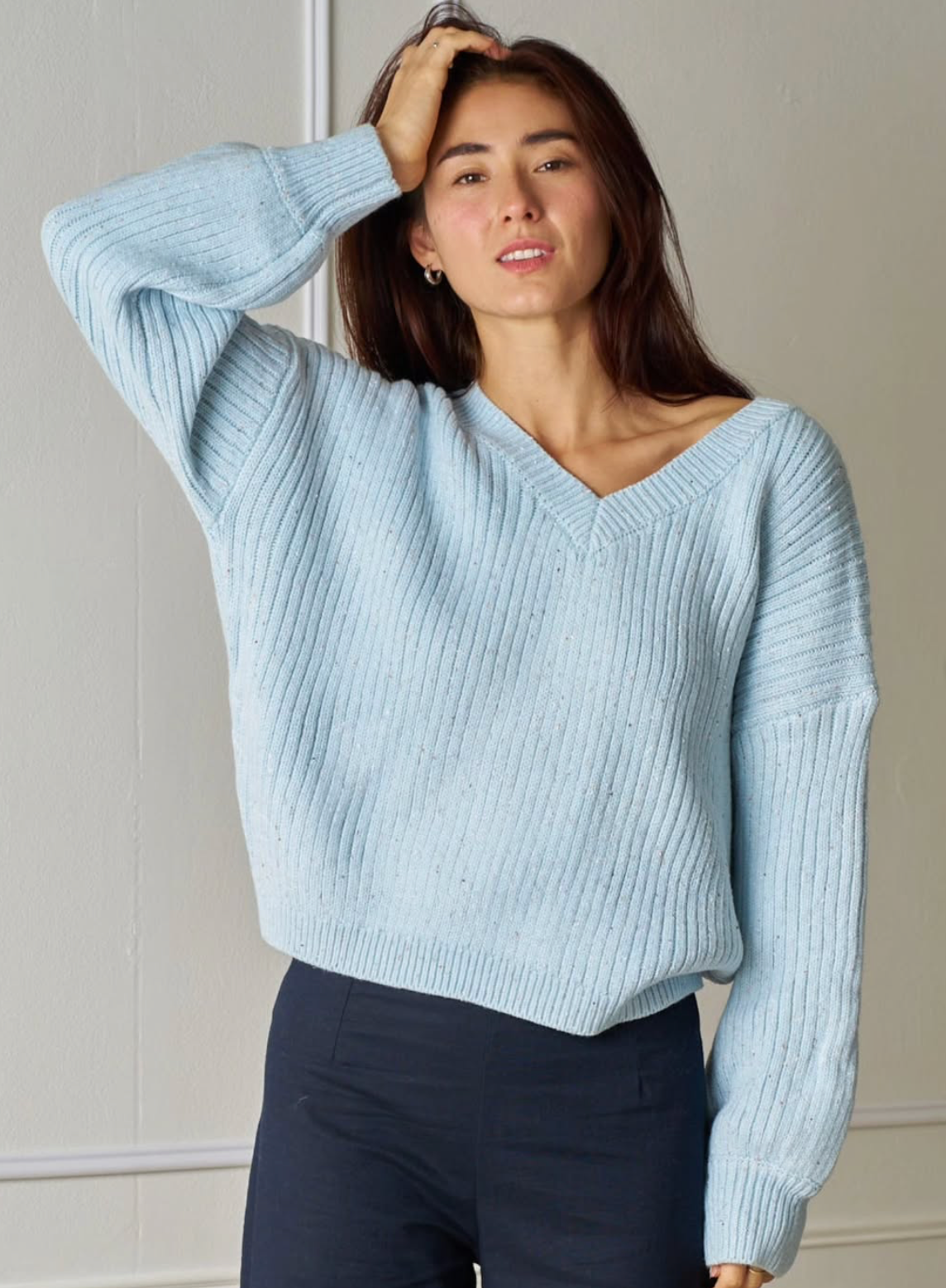 Willow Knit Jumper Baby Blue