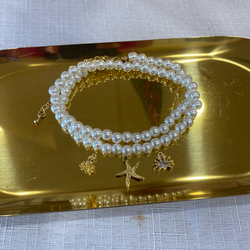 40cm Pearl Plated Necklace