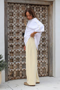 St Tropez butter yellow track pants by Salt & Tide Co