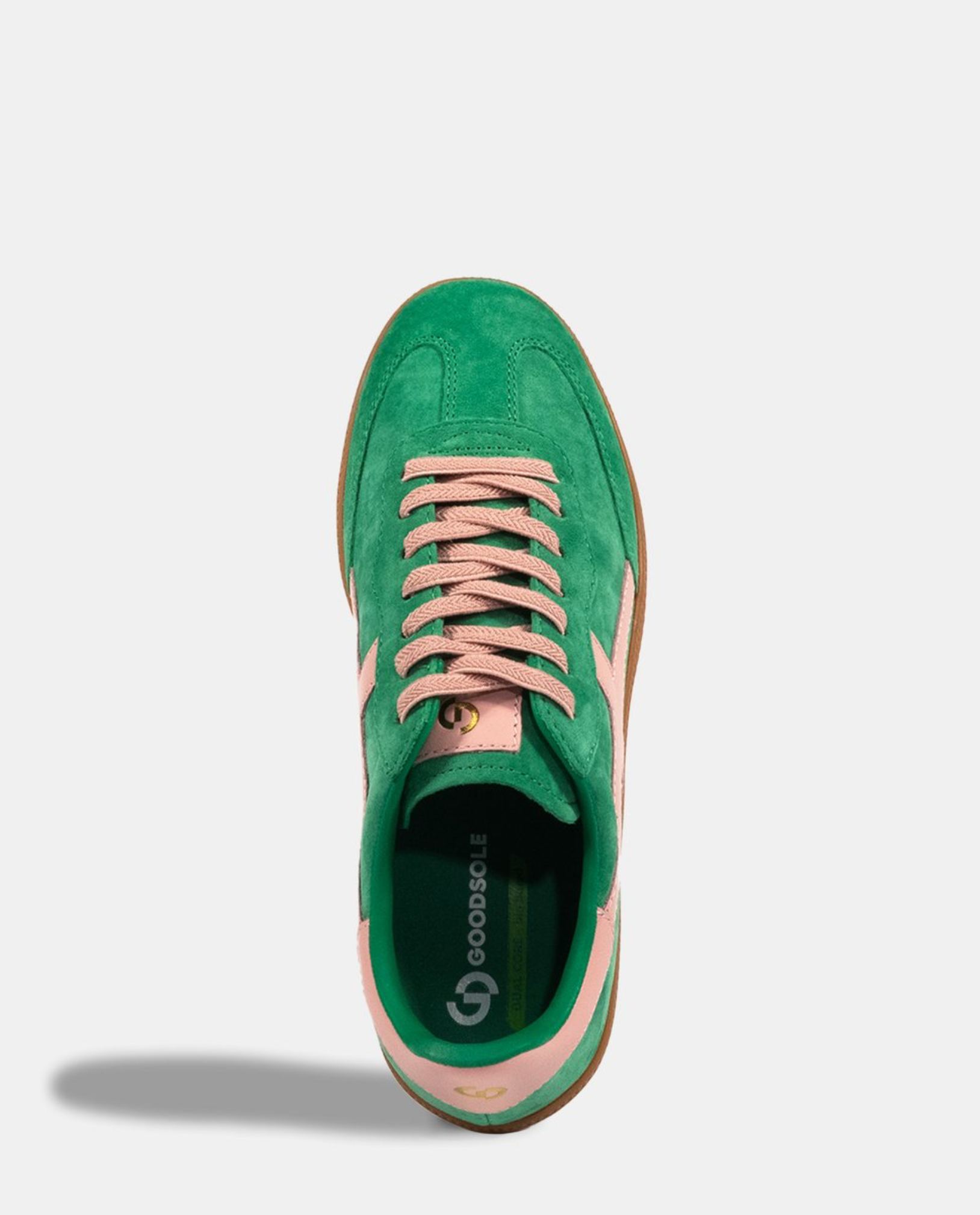 Goodsole 2001 Crossroads Pine / Pink Suede Leather – Shoes