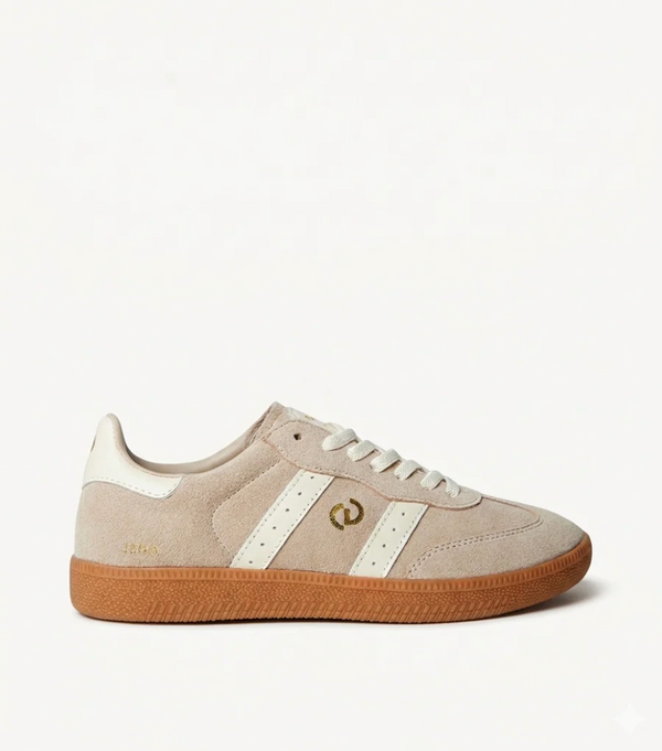 Goodsole 2001 Tropical sneaker in Taupe suede – Shoes by Salt & Tide Co