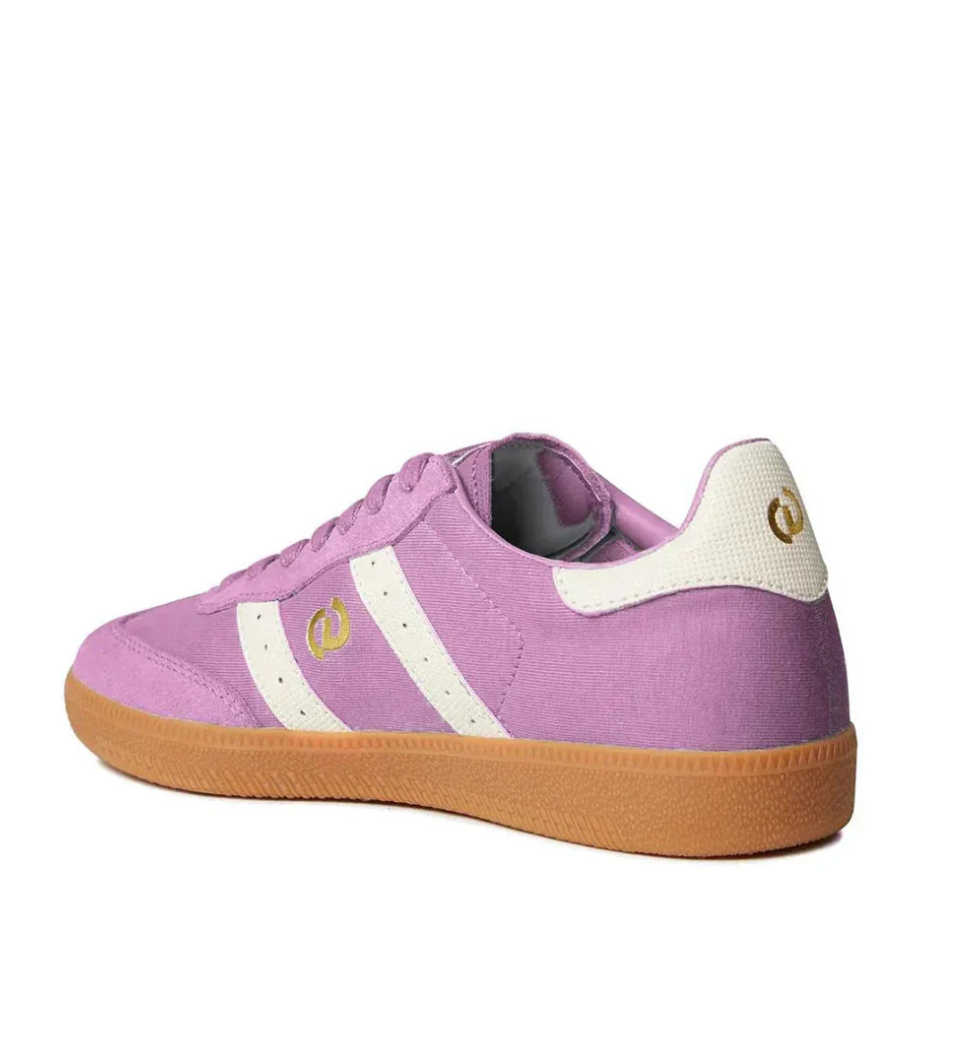 Goodsole 2001 Parallel lavender and white suede sneakers