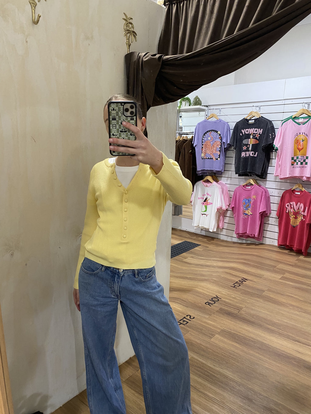 Button Up Knit Butter Yellow