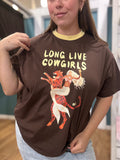 Long Live Cowgirls Graphic Tee in Espresso – T-Shirt by Salt & Tide Co
