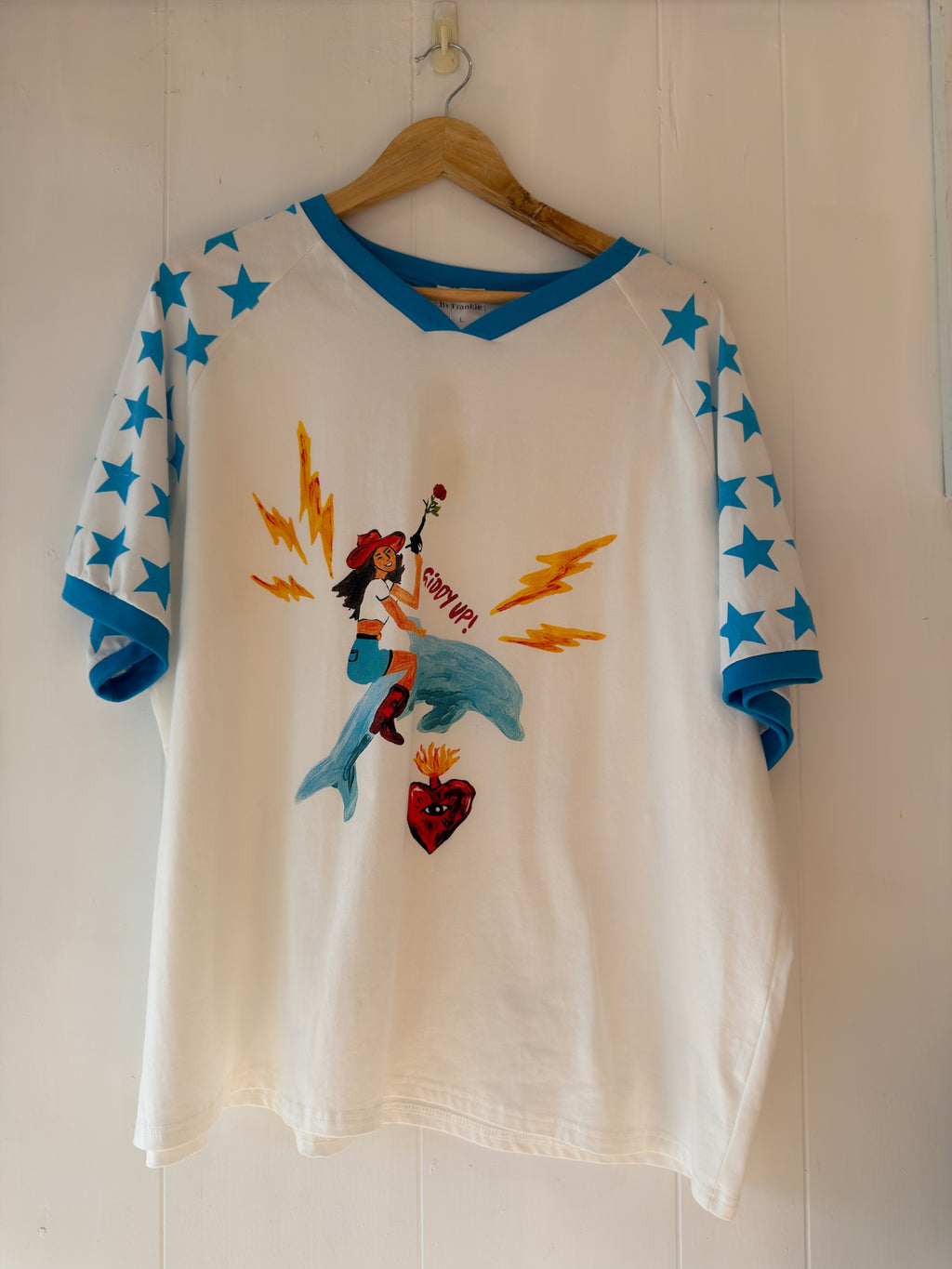 Giddy Up White Tee
