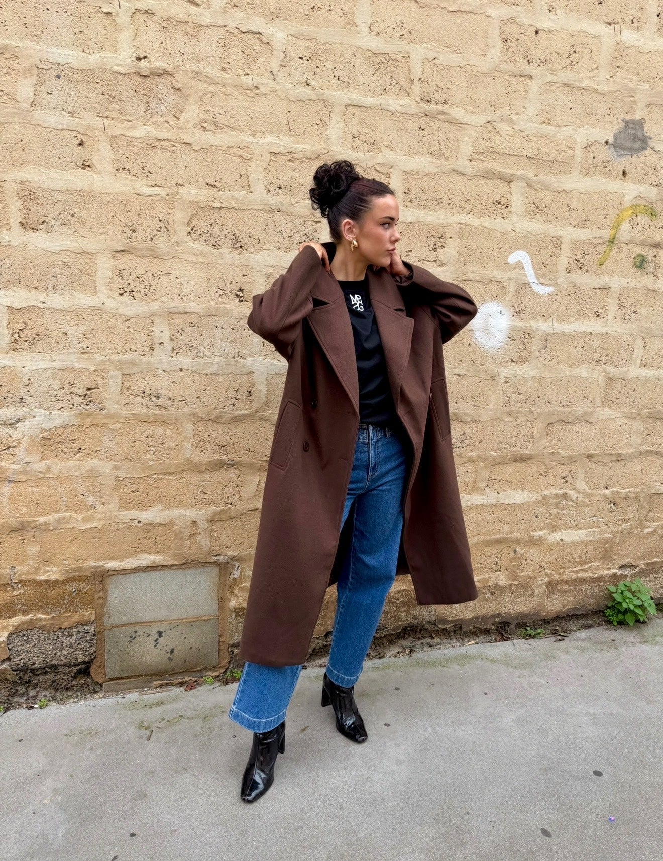 Monaco Portofino Over Coat Chocolate – Outerwear