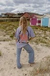 Rebel Heart Purple Acid Wash Tee TYRL