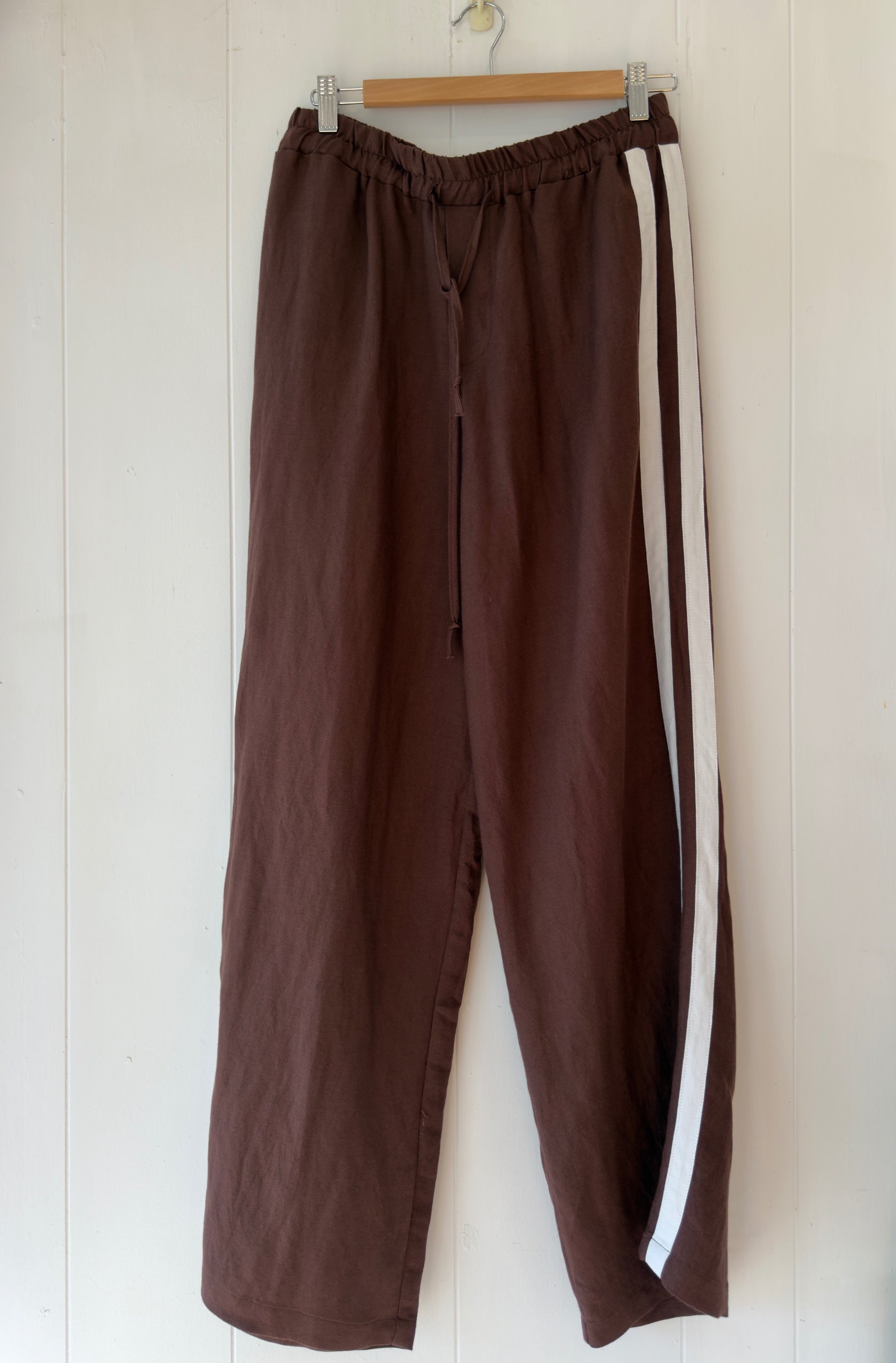 Violet Stripe Pants Chocolate