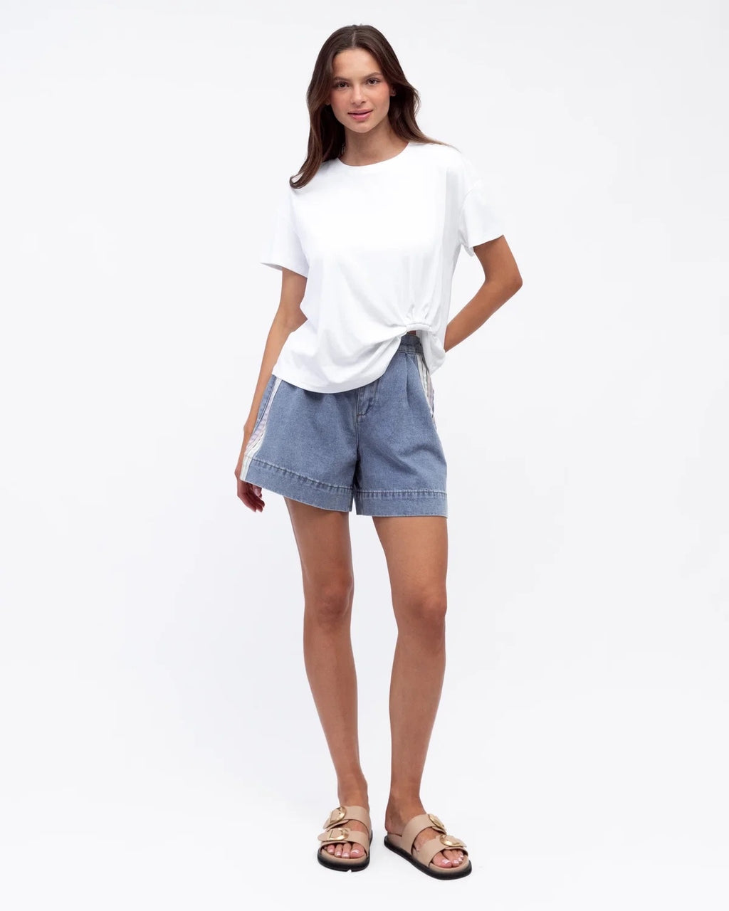 Harbour denim shorts by Salt & Tide Co
