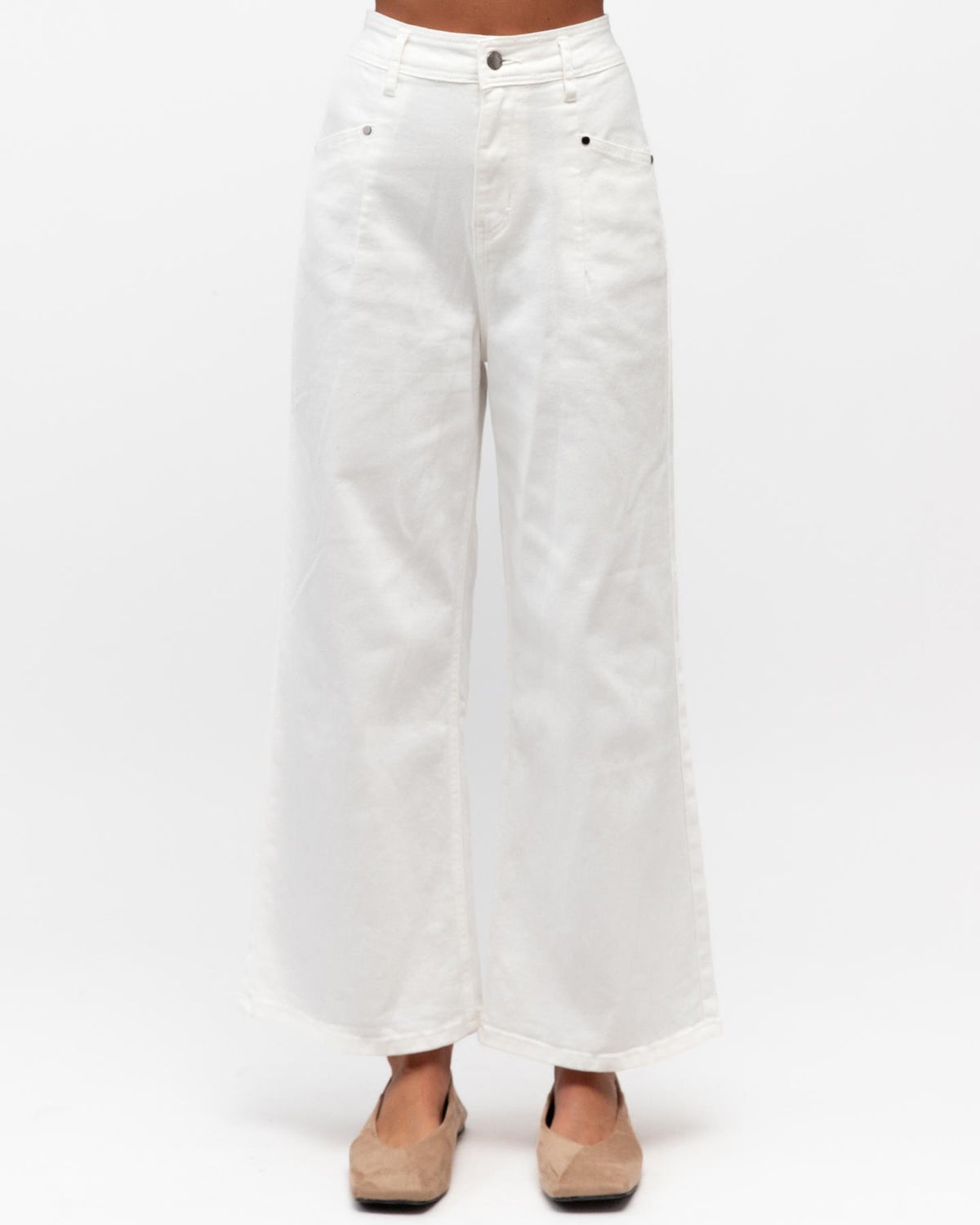 Sadie White Denim Jeans, white, denim, close-up detail