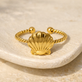 Althea Stainless Steel Gold Ring