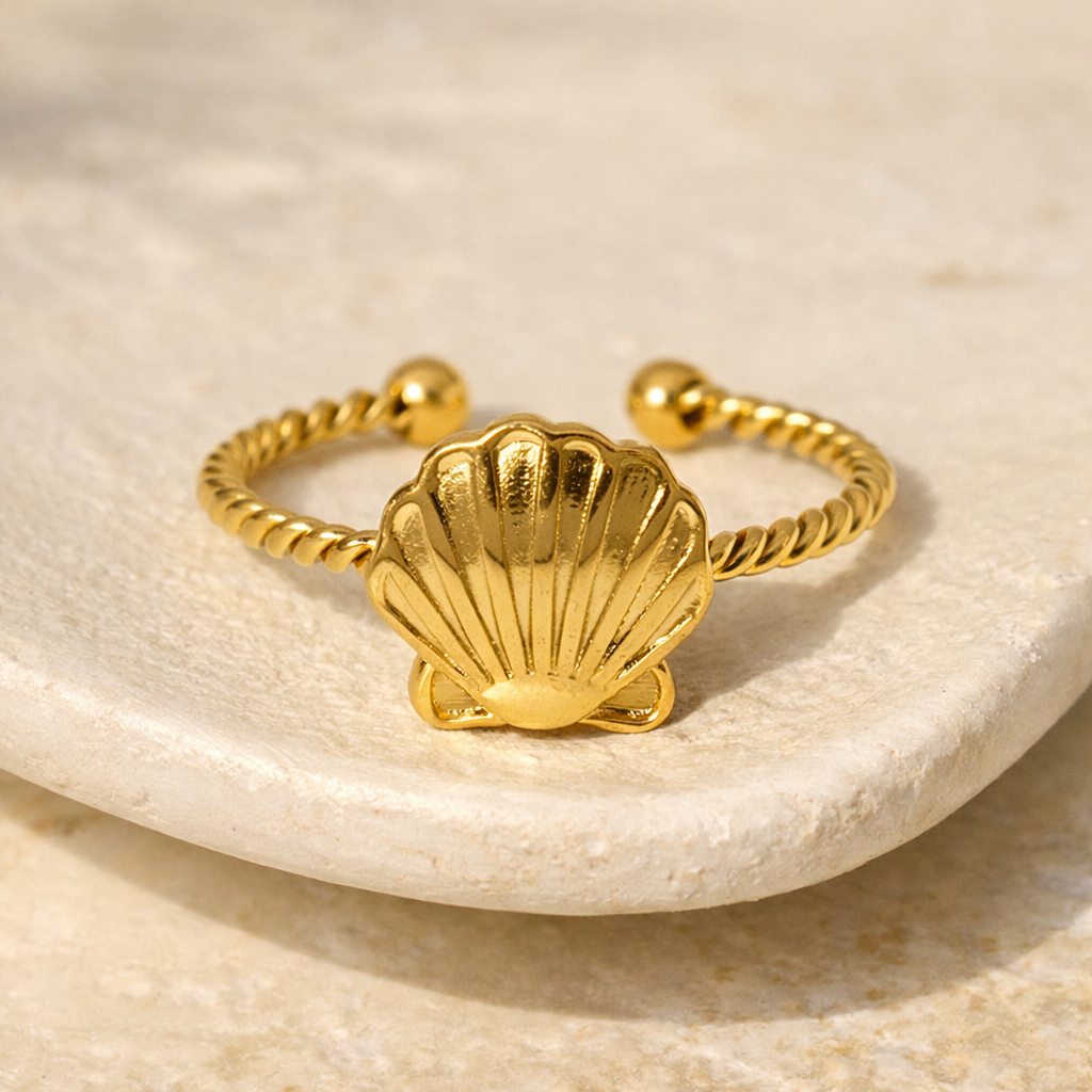 Althea Stainless Steel Gold Ring