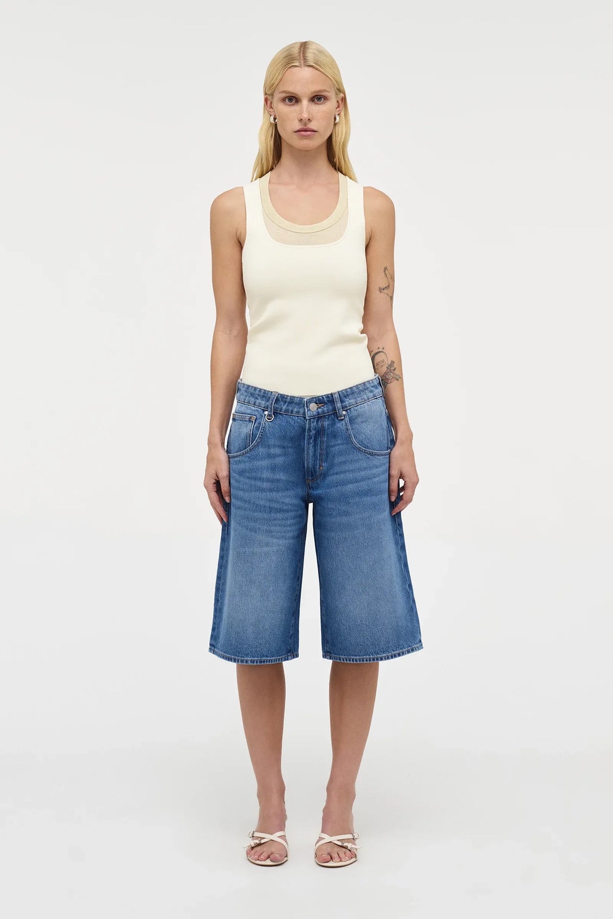 Sara Denim Jort in Mesmerise wash – Denim Shorts by Salt & Tide Co