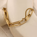 Elin Stainless Steel Gold Bracelet