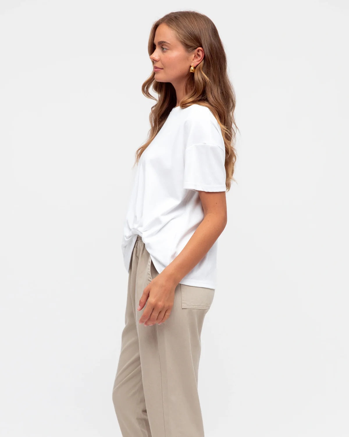 Easy Tuck Tee - White
