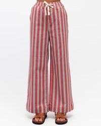 Red Denim Stripe Jeans