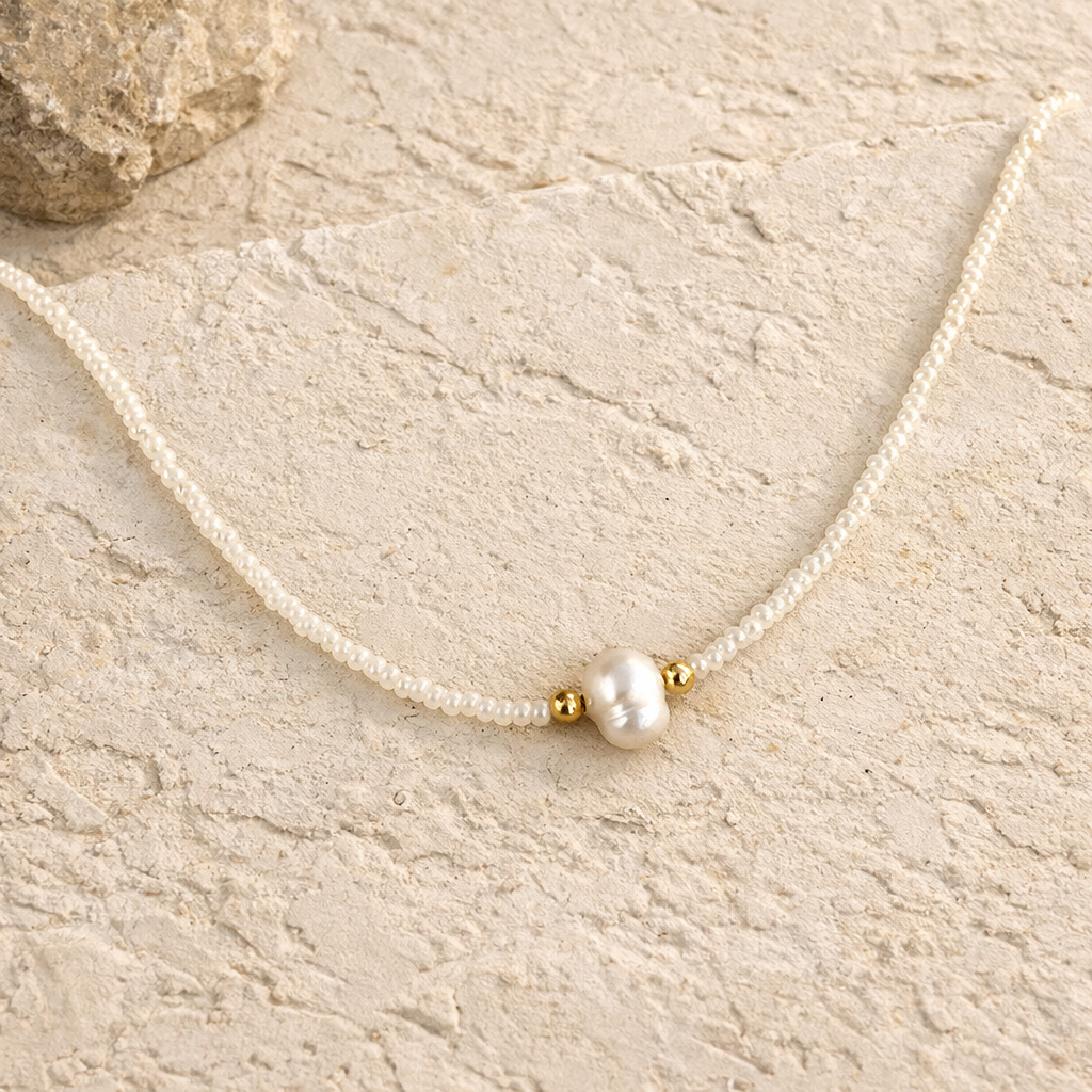 Corrine Fresh Water Pearl Beaded Necklace
