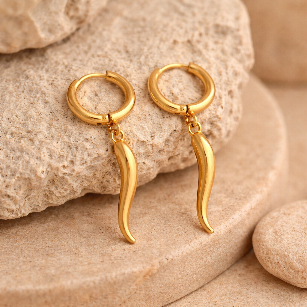 Soren Stainless Steel Gold Earrings