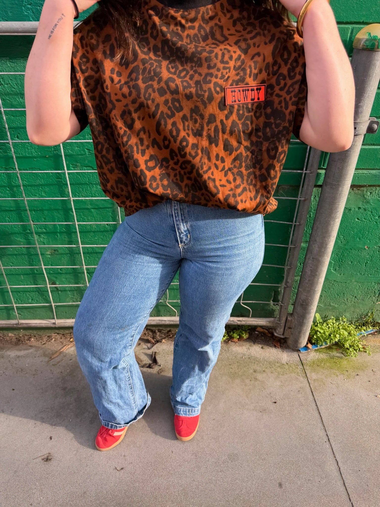 Howdy Leopard Oversize Tee