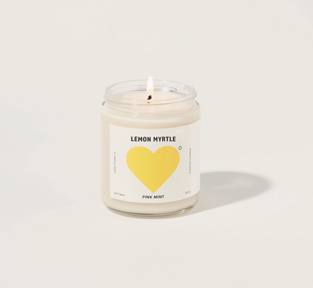 Lemon Myrtle Soy Candle Pinkmint