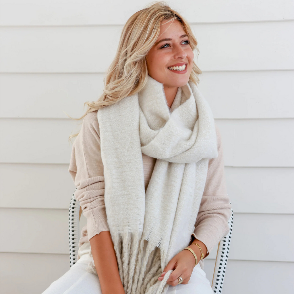 Soft Cream Soft Scarf Free Spirit Australia