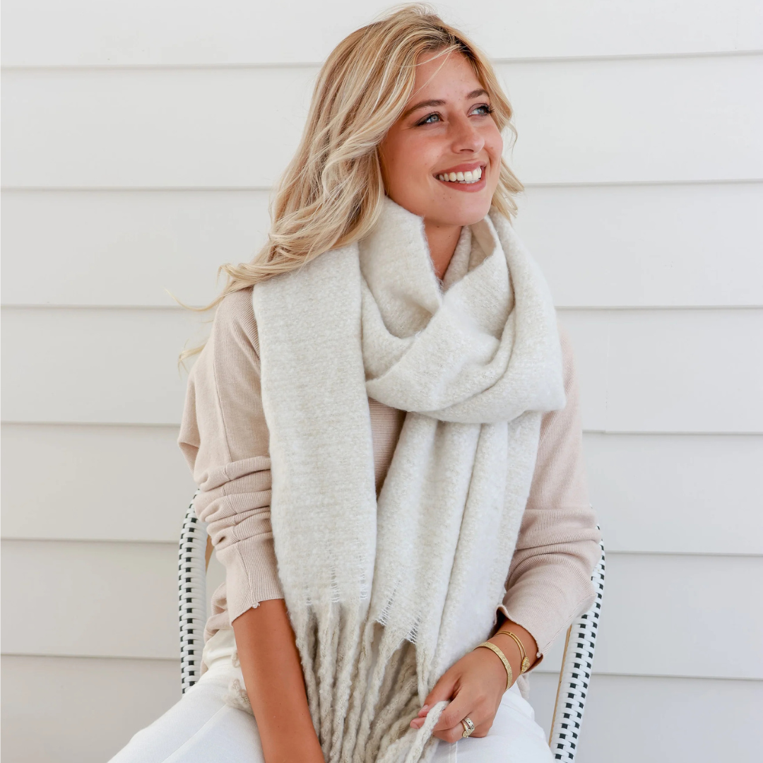 Soft Cream Soft Scarf Free Spirit Australia