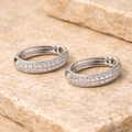 Oriel Stainless Steel Silver Hoops