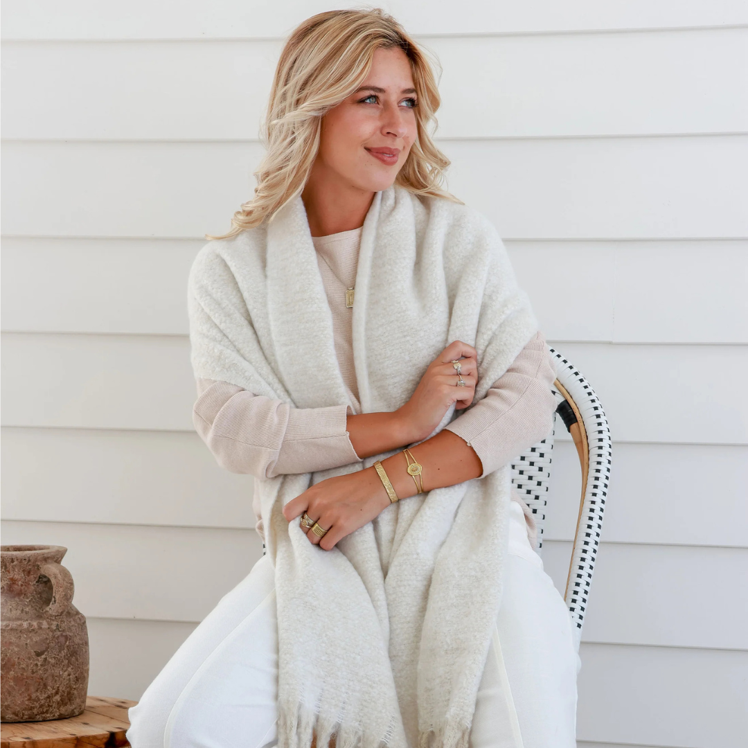 Soft Cream Soft Scarf Free Spirit Australia