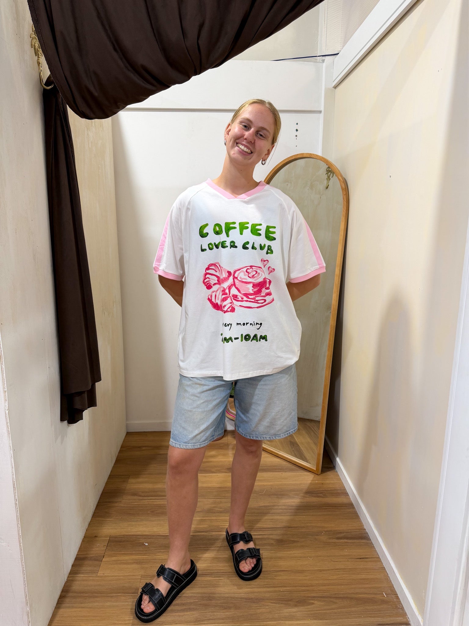 Coffee Lover White Graphic Tee