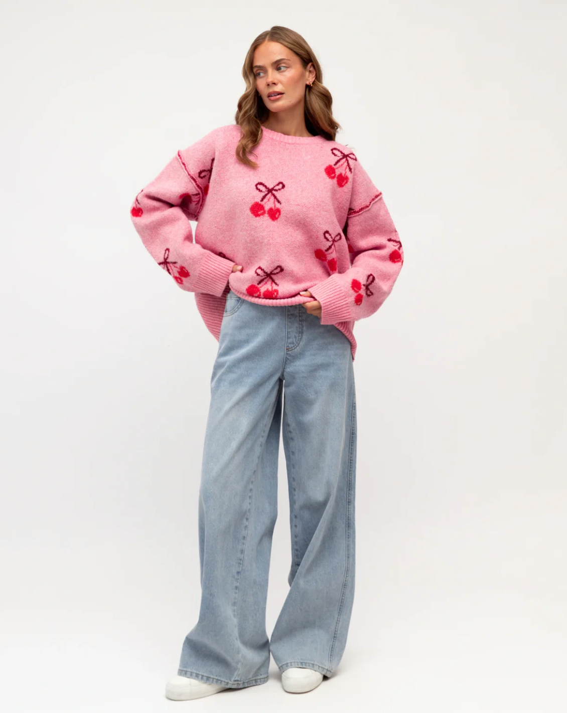Delilah Pink Knit – Knitwear