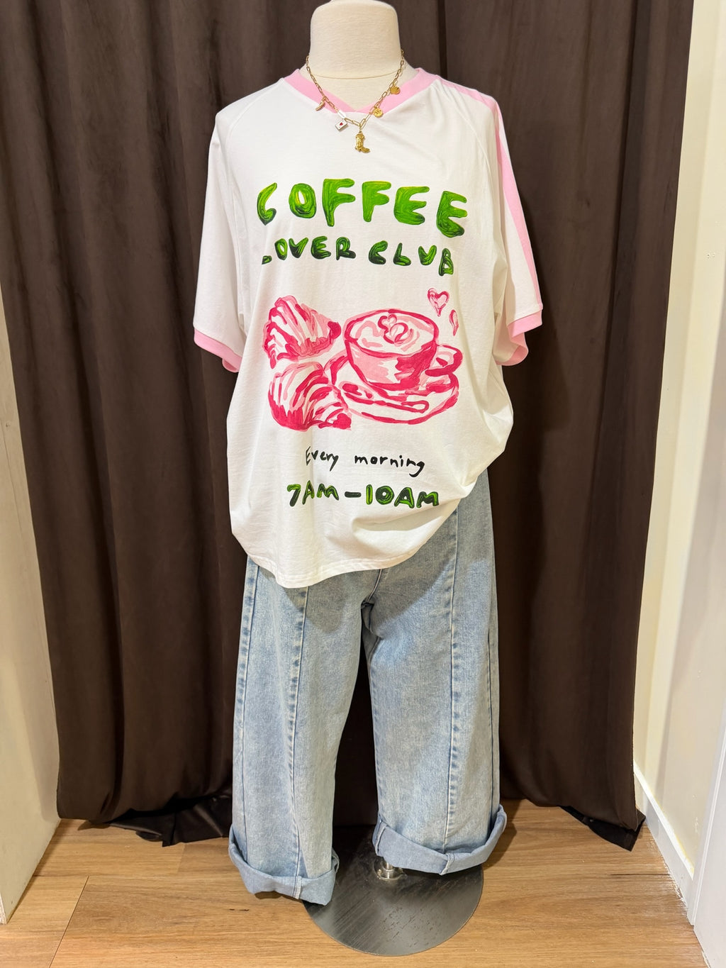 Coffee Lover White Graphic Tee