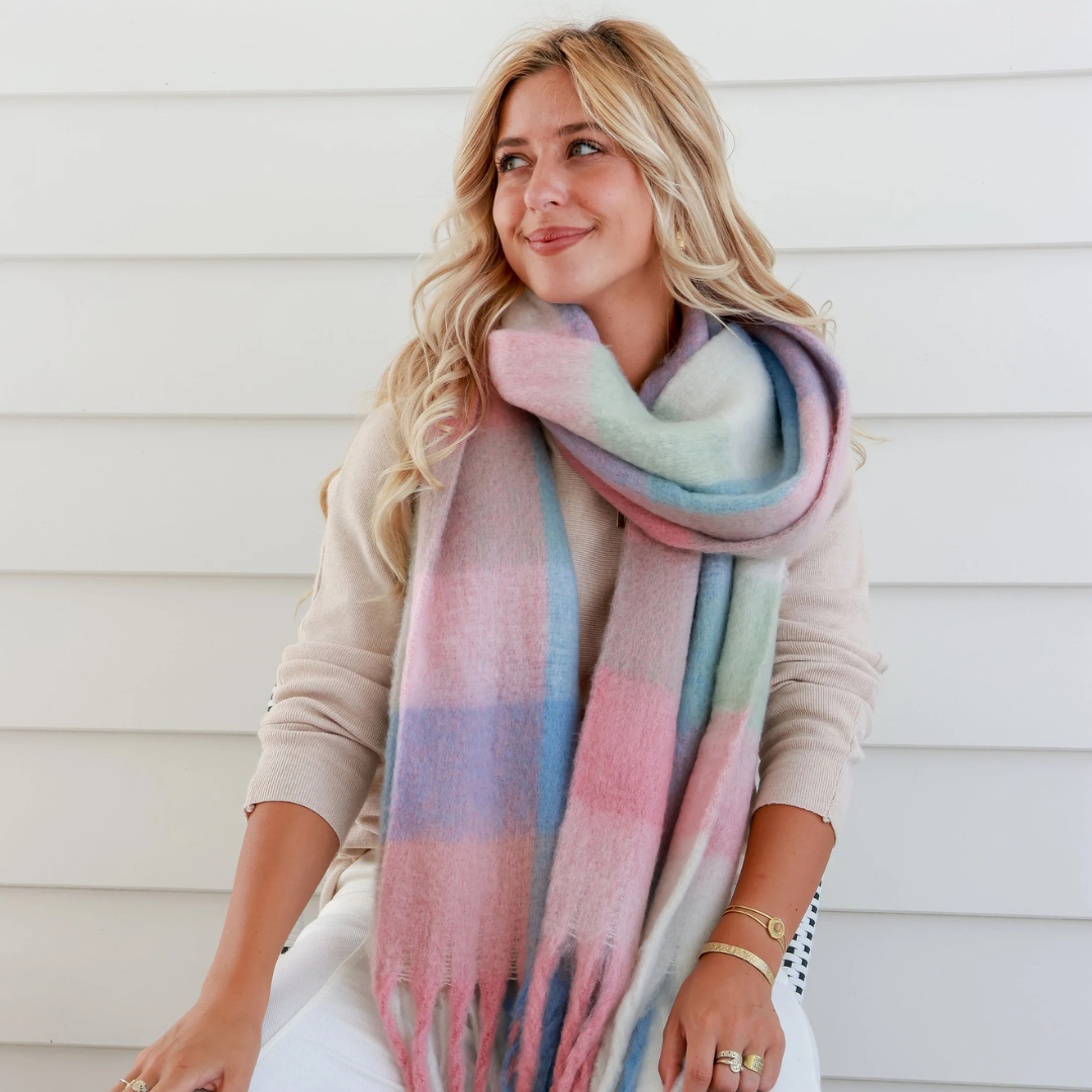 Pastel Colours Soft Scarf Free Spirit Australia