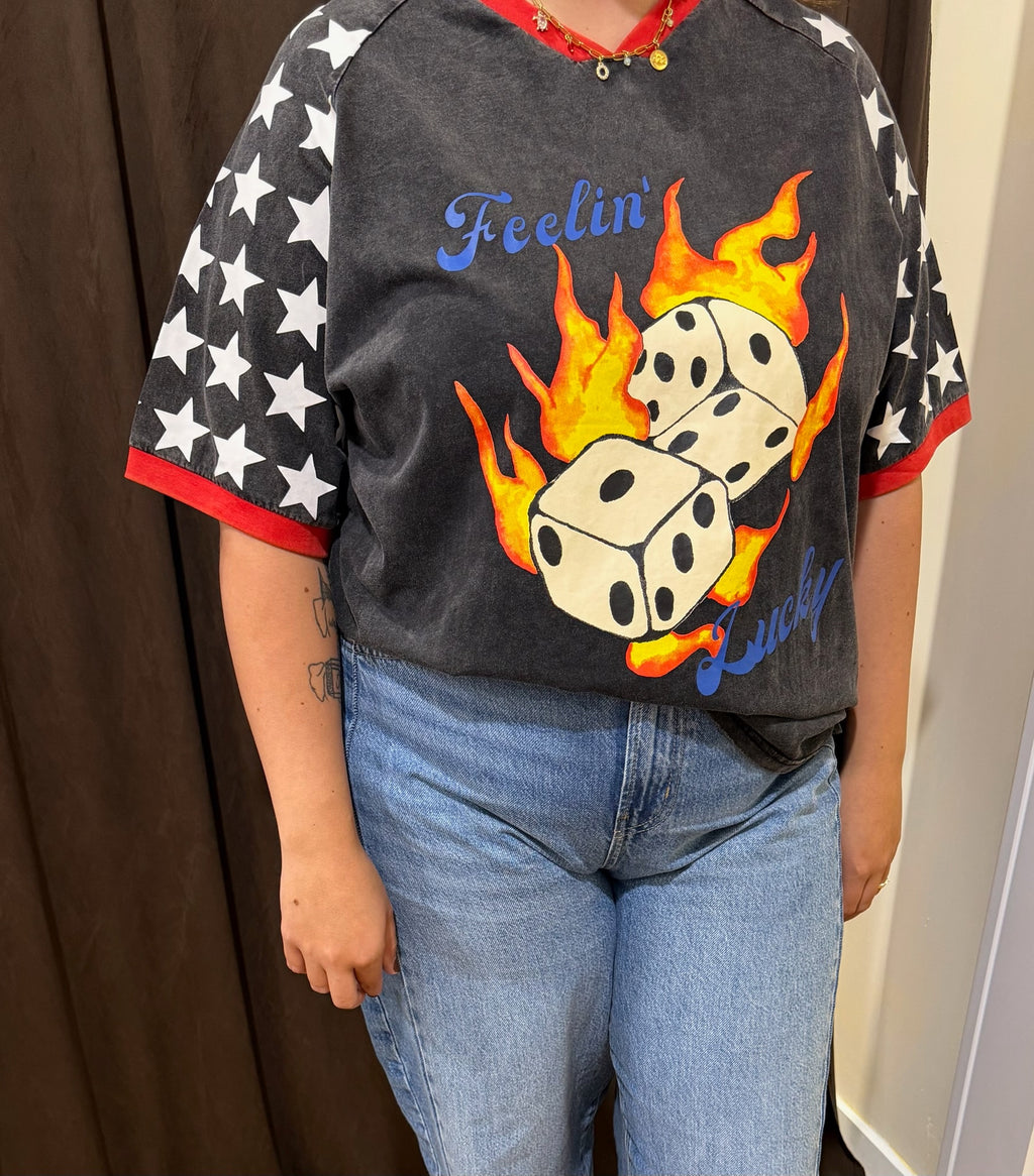Black Feelin Lucky Graphic Tee