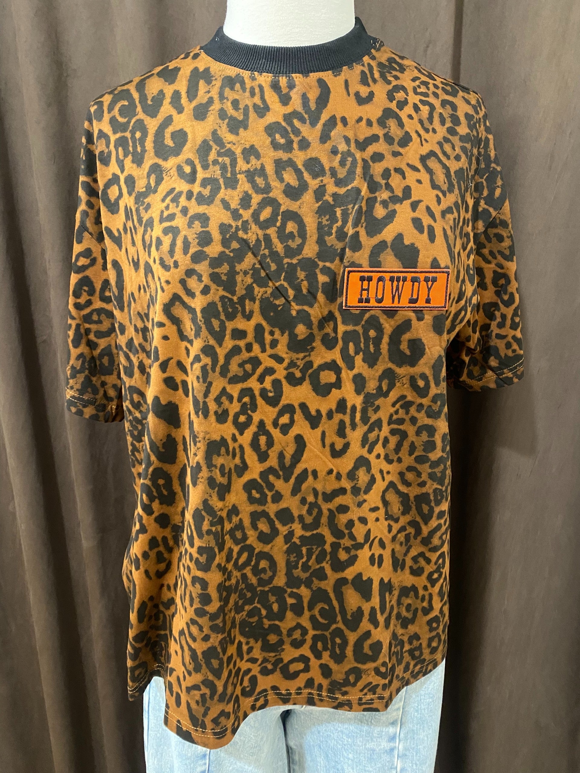 Howdy Leopard Oversize Tee