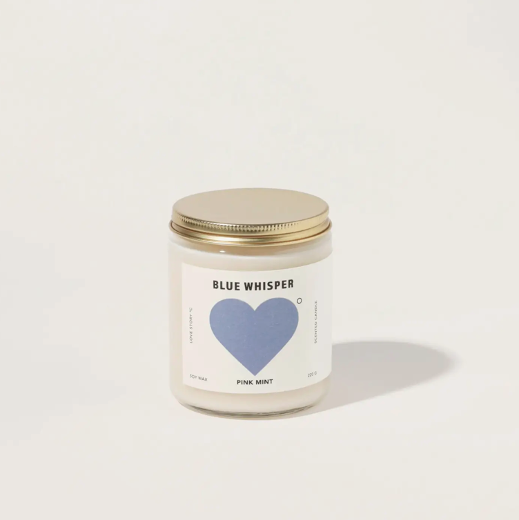Blue Whisper Soy Candle Pinkmint