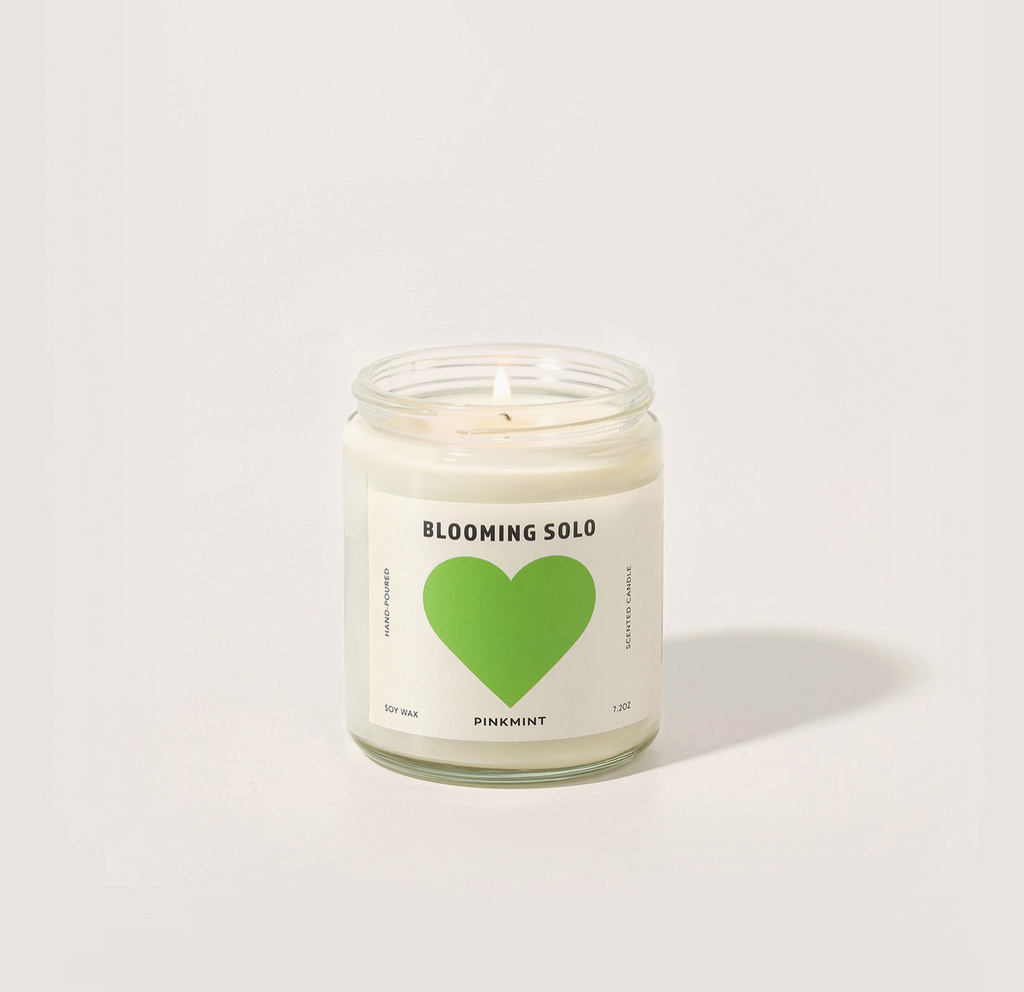 Blooming Solo Soy Candle Pinkmint