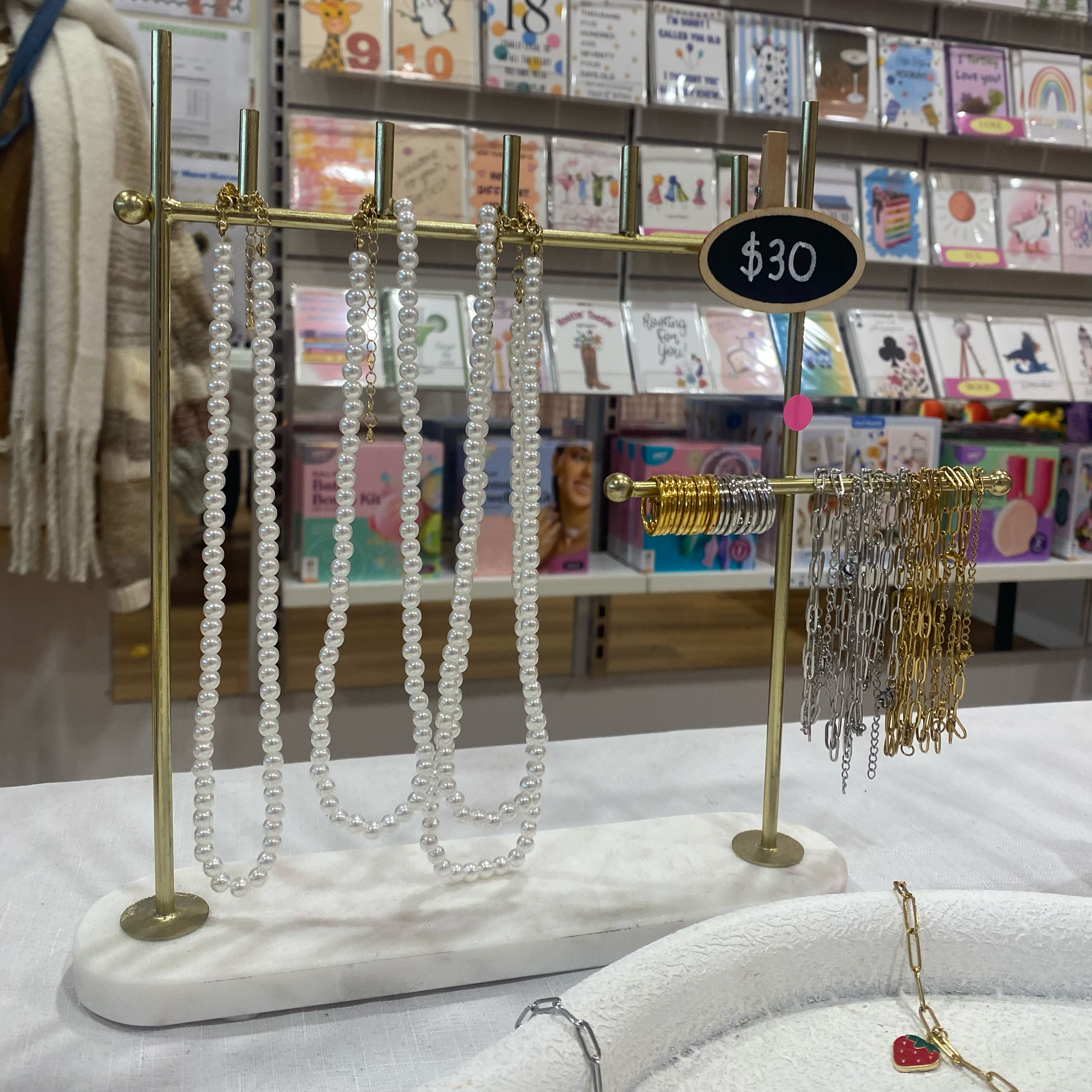40cm Pearl Plated Necklace