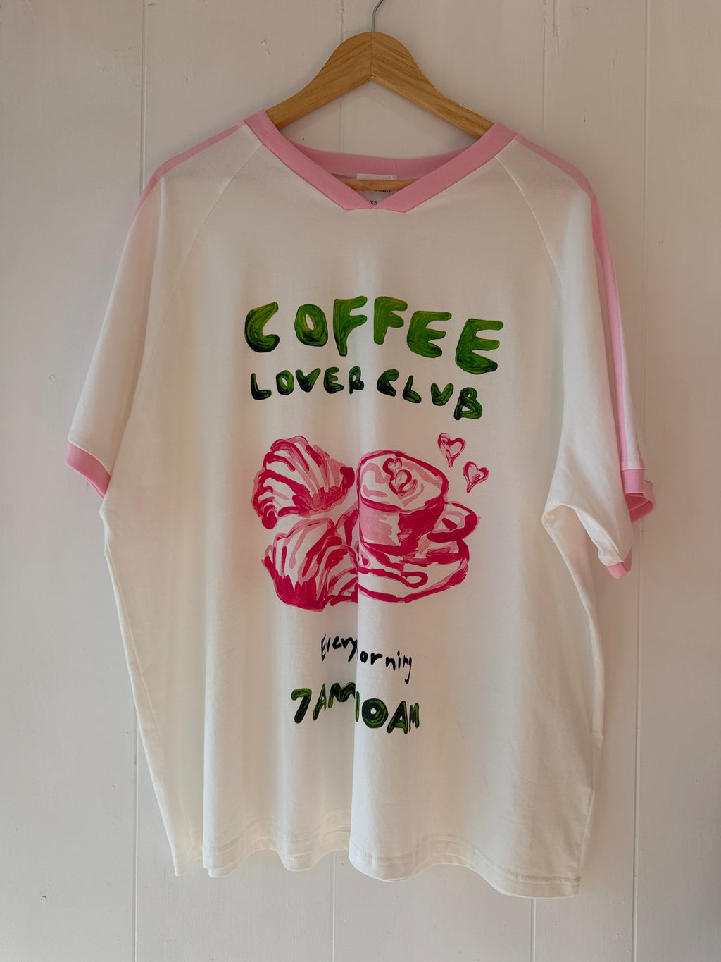 Coffee Lover White Graphic Tee
