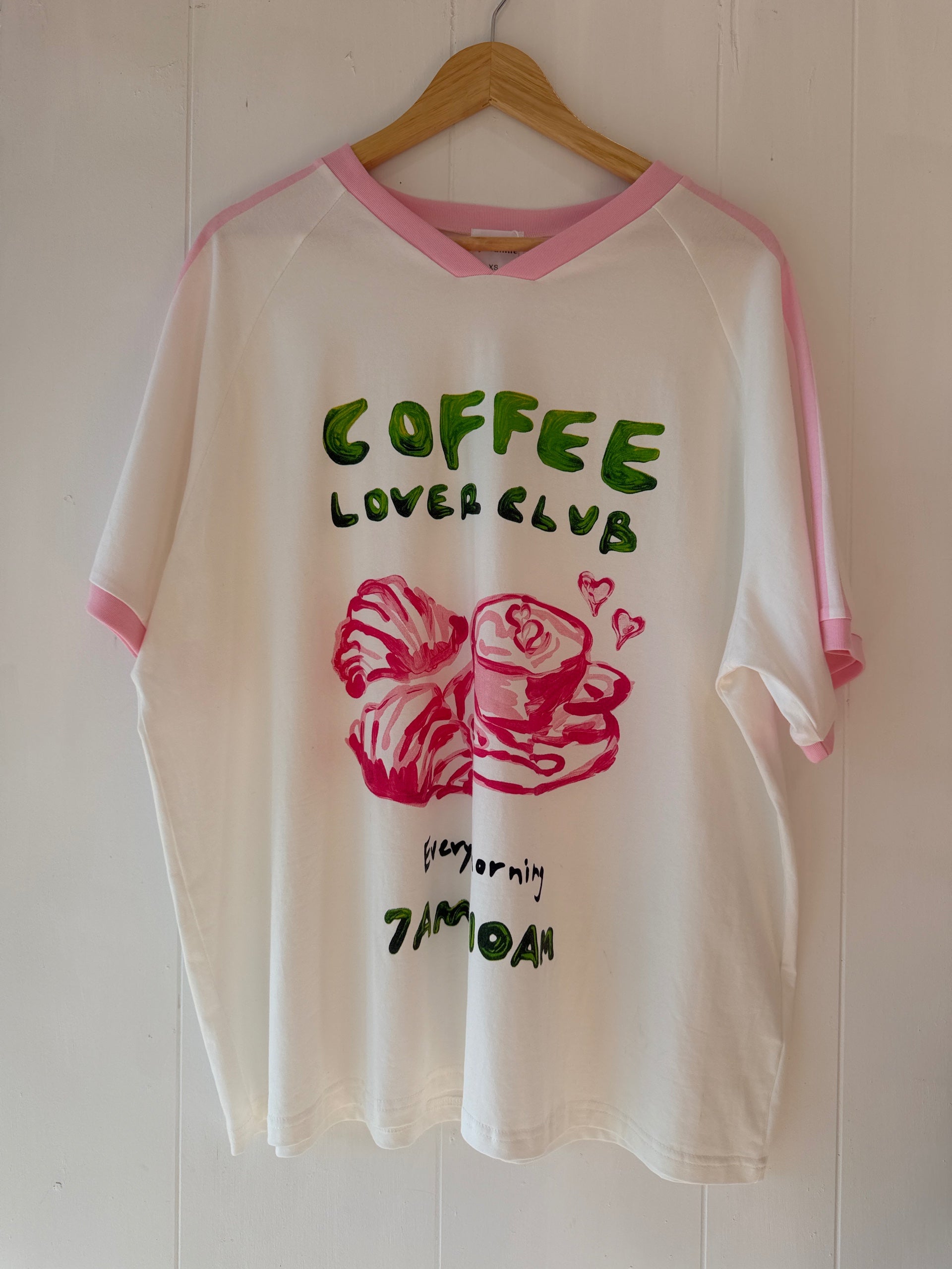 Coffee Lover White Graphic Tee