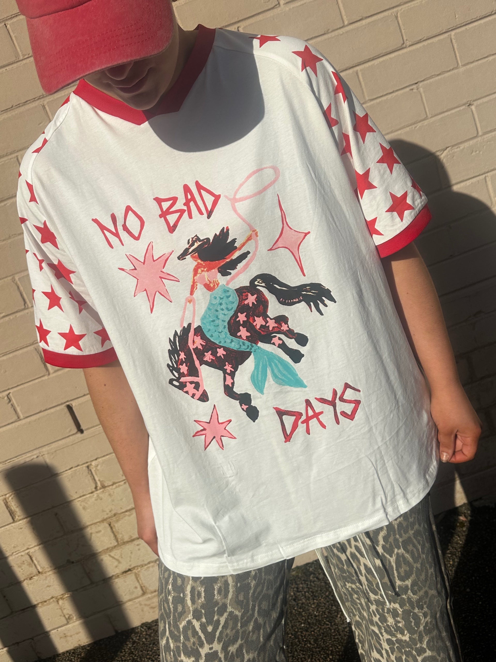 No Bad Days White Graphic Tee