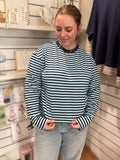 Cabana Stripe Top - Blue & Navy