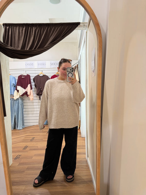 Lena Knit Jumper White