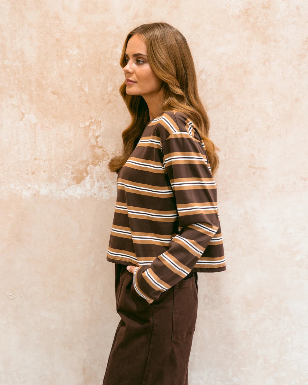 Espresso Chocolate Stripe Long Sleeve