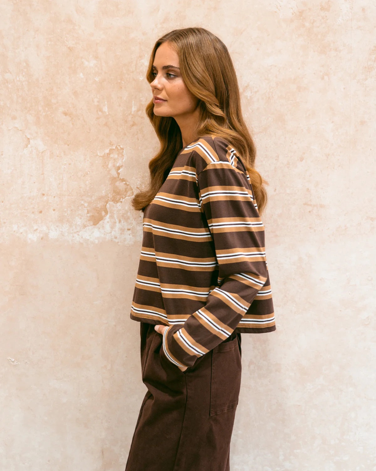 Espresso Chocolate Stripe Long Sleeve
