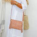 Soft Touch Clutch Bag Blush Free Spirit Australia