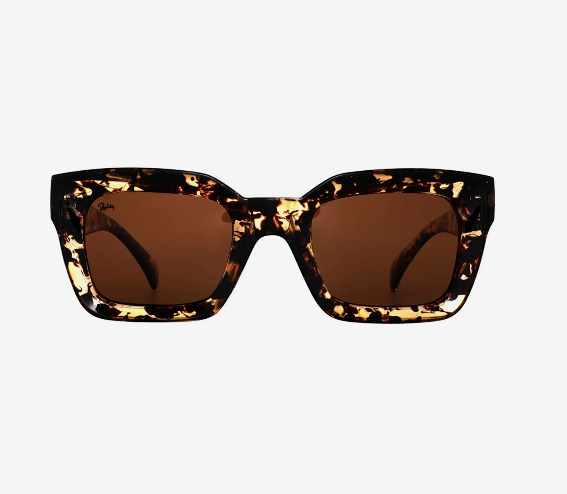 Onassis classic chunky sunglasses in turtle shell, Reality Eyewear