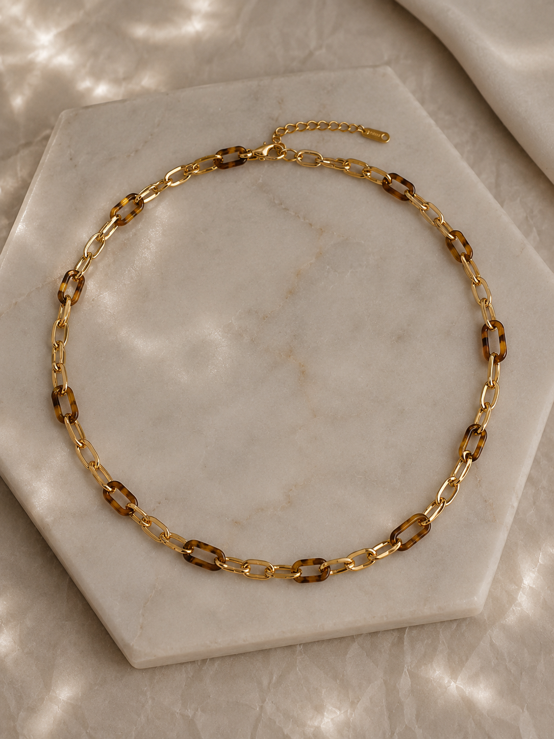Capri Stainless Steel Gold Necklace