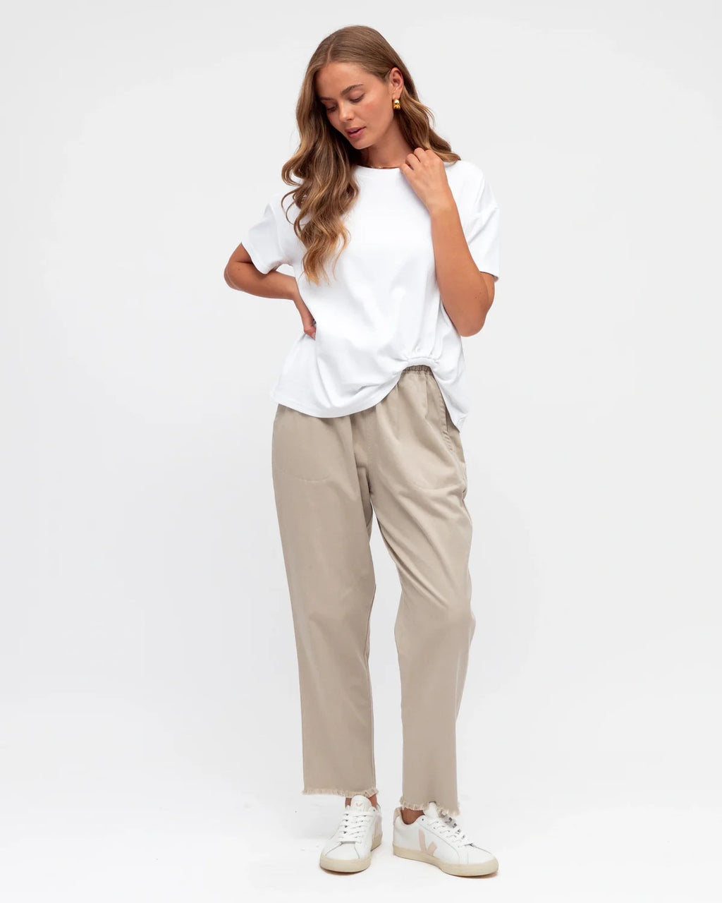 Easy Tuck Tee - White
