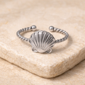 Rhea Stainless Steel Silver Ring