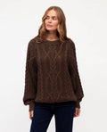 Maple chocolate cable knit by Label Of Love